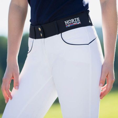 Bryczesy HORZE Nordic Performance damskie z pełnym lejem silikonowym białe