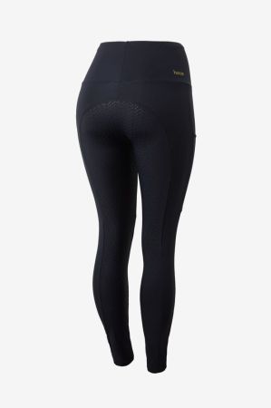 Legginsy HORZE Mathilde z pełnym lejem silikonowym ciemnogranatowe