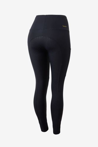 Przejdź do produktu Legginsy HORZE Mathilde z pełnym lejem silikonowym ciemnogranatowe