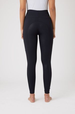 Legginsy HORZE Mathilde z pełnym lejem silikonowym ciemnogranatowe