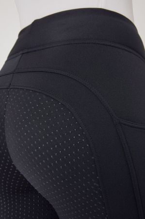 Legginsy HORZE zimowe z pełnym lejem i kieszenią ciemnogranatowe