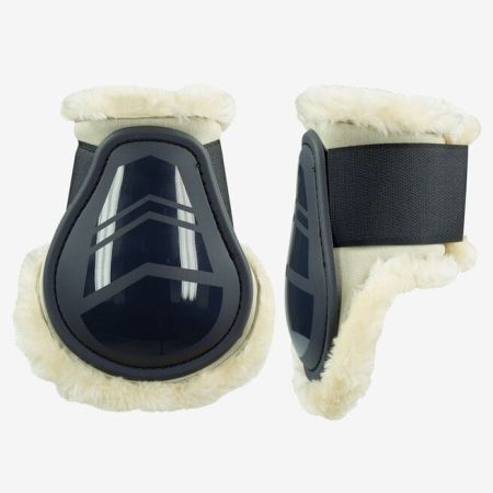 Ochraniacze HORZE Caliber Fetlock z Futerkiem granatowe