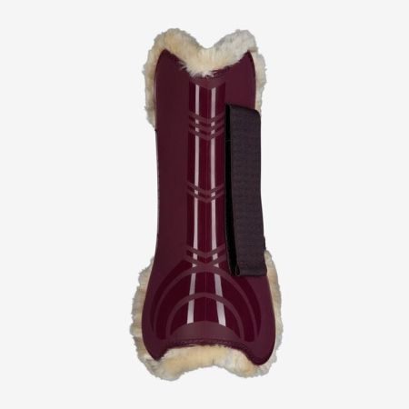 Ochraniacze HORZE Windsor ze sztucznym futerkiem, przody ciemnoczerwone