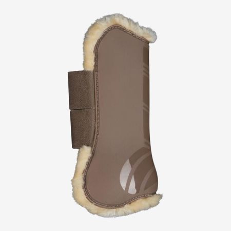 Ochraniacze HORZE Windsor ze sztucznym futerkiem, przody jasnobrązowe