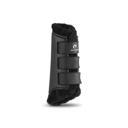 Ochraniacze GATUSOS 'dresażowe' Royal z kożuszkiem przody czarne