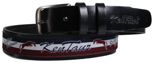 Przejdź do produktu Pasek KENTAUR czarno-burgundowy - ostatnie sztuki 