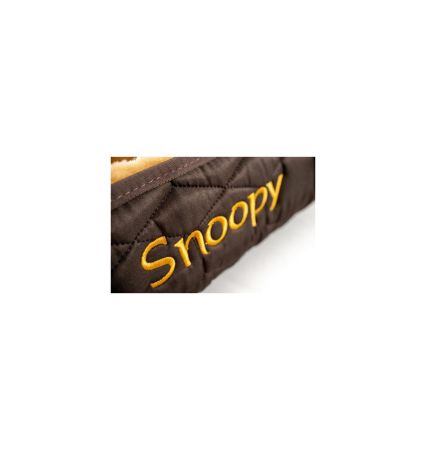 Legowisko dla psa MATTES ze skóry jagnięcej - "Snoopy"