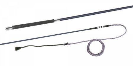 Bat do lonżowania FLECK bez krętlika czarny