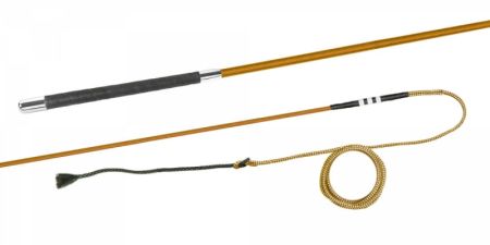 Bat do lonżowania FLECK bez krętlika brązowy