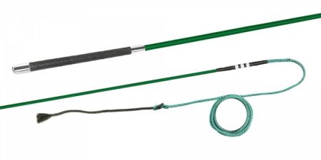 Bat do lonżowania FLECK  bez krętlika zielony