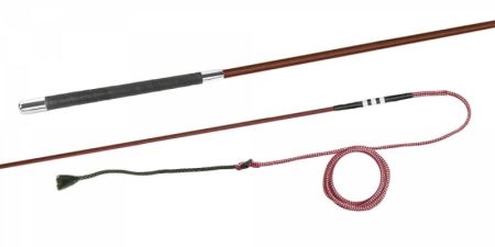 Bat do lonżowania FLECK bez krętlika bordowy