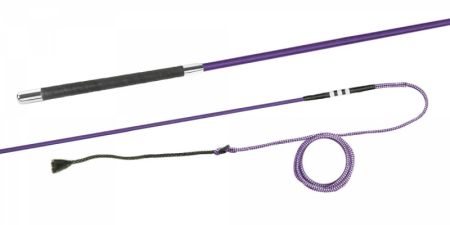 Bat do lonżowania FLECK bez krętlika fioletowy