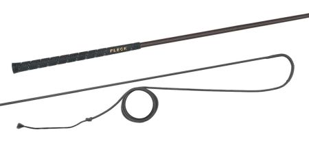 Bat do lonżowania FLECK z włókna szklanego czarny