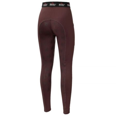 Legginsy START Colchester damskie burgundowe