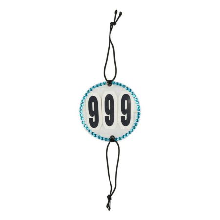 Numer startowy Horze z kryształkami niebieski.jpeg