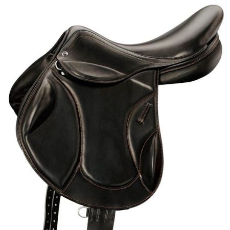 Siodło skokowe/crossowe DAW-MAG Leopard De Luxe Designe brązowe