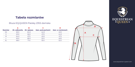 Bluza EQ.QUEEN Paisley damska stalowy szary