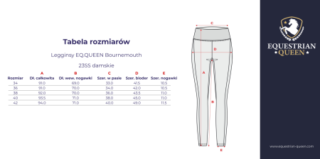 Legginsy EQ.QUEEN Bournemouth damskie płowe