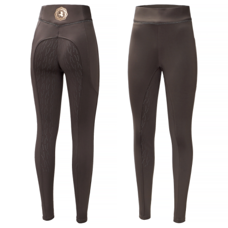 Legginsy EQ.QUEEN Bournemouth damskie stalowe szare