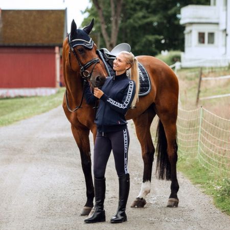 Bryczesy B Vertigo Angelika z pełnym lejem ciemnogranatowe