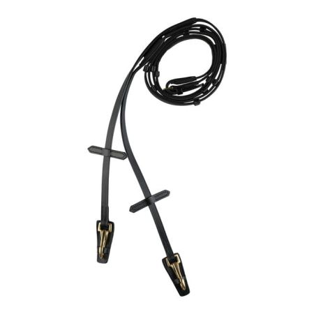 Wodze HORZE Kerry z karabińczykami czarne