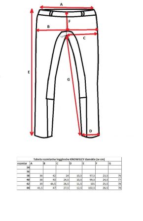 Legginsy START KnowsleyFullGrip zimowe damskie granatowe