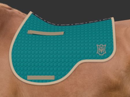 Czaprak MATTES Eurofit wszechstronny petrol M logo beżowe 24H