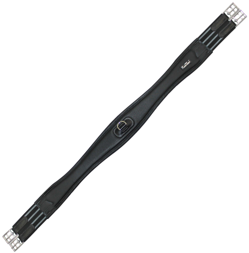 Przejdź do produktu Popręg KENTAUR Verona Soft skórzany z gumami po obu stronach