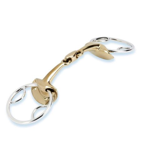 Wędzidło STUBBEN Gloden Wings Gag 2x łamane 2260
