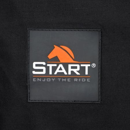 Derka stajenna START Cotton 38mmPP czarno-czerwona