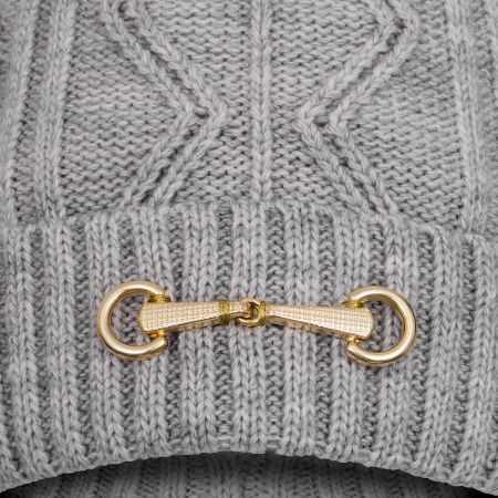 Czapka EQ.QUEEN Eden 24AW damska jasnoszara