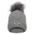 Czapka EQ.QUEEN Eden 24AW damska jasnoszara