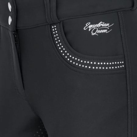 Bryczesy EQ.QUEEN Bexley 24AW zimowe damskie czarne