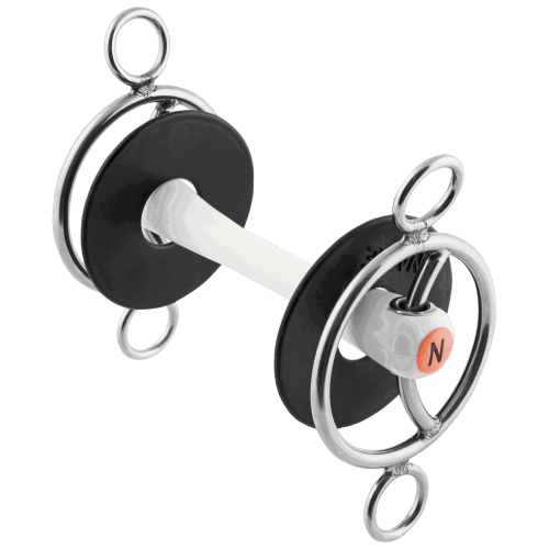 Przejdź do produktu Wędzidło NATHE 3-Ring Mullen oraz ślizgającym pierścieniem 20mm