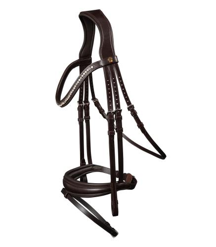 Przejdź do produktu Ogłowie WALDHAUSEN S-Line Essential brązowe