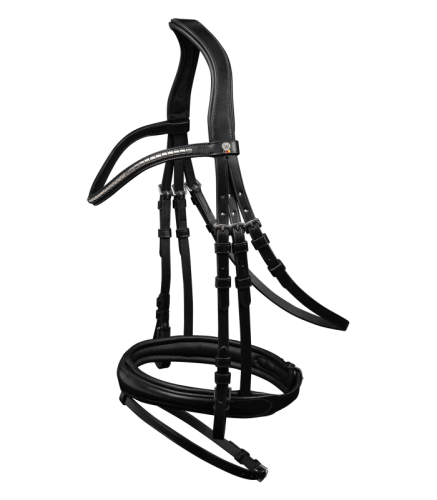 Przejdź do produktu Ogłowie WALDHAUSEN X-Line Clincher czarne  