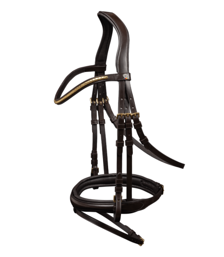 Przejdź do produktu Ogłowie WALDHAUSEN X-Line Clincher brązowe 