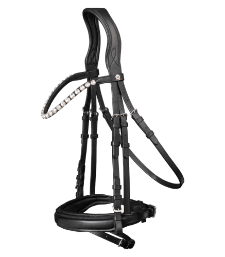 Przejdź do produktu Ogłowie WALDHAUSEN X-Line Beauty czarne