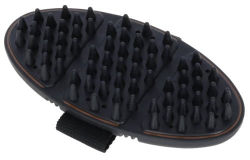 Przejdź do produktu Zgrzebło z wypustkami COVALLIERO Flex 2K brązowy/czarny 18,5 cm