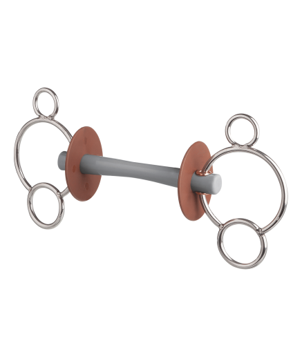 Przejdź do produktu Wędzidło proste BERIS 3-Ring Comfort Bar 18mm