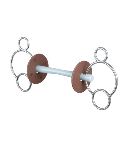 Przejdź do produktu Wędzidło proste BERIS 3-Ring Comfort Bar Thin 15mm