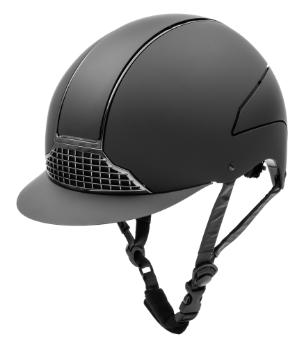 Przejdź do produktu Kask jeździecki SWING H24 Chrome czarny 