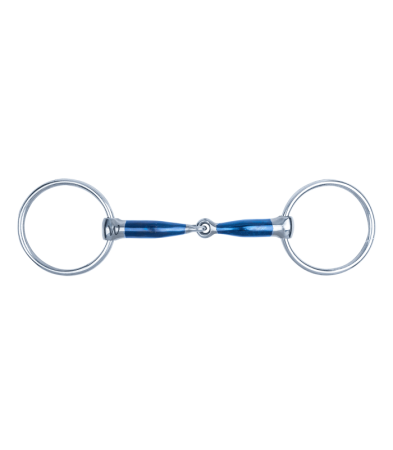 Sweet Iron snaffle, single jointed, anatomical.png