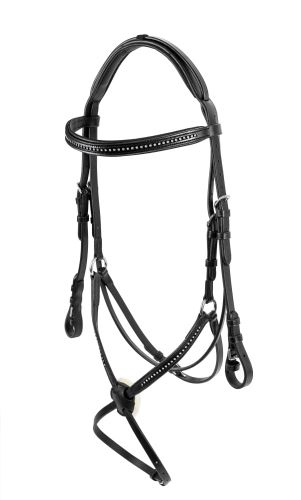 Przejdź do produktu Ogłowie START Zeus z nachrapnikiem meksykańskim czarne