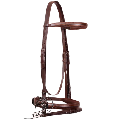 Ogłowie DAW-MAG sportowe podszywane ozdobne bez wodzy