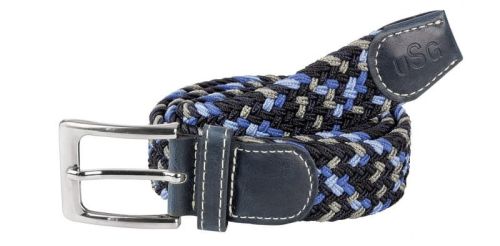 Przejdź do produktu Pasek USG Casual pleciony granatowo-szaro-niebieski - ostatnie sztuki