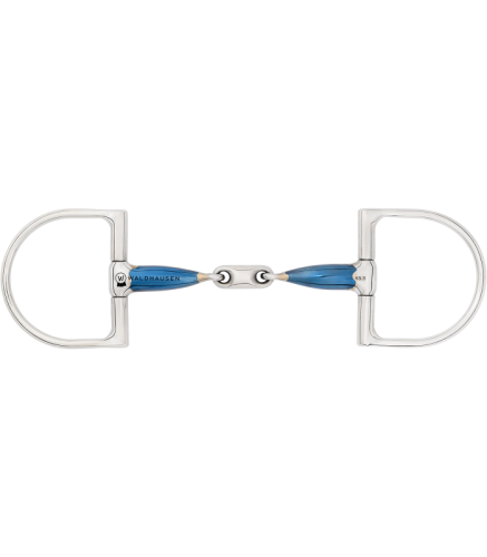 Przejdź do produktu Wędzidło WALDHAUSEN D-Ring podwójnie łamane Sweet Iron 14 mm