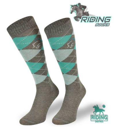 Podkolanówki jeździeckie COMODO SPDJC - szary