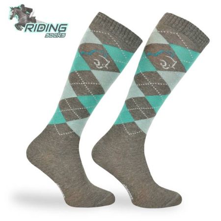 Podkolanówki jeździeckie COMODO SPDJC - szary