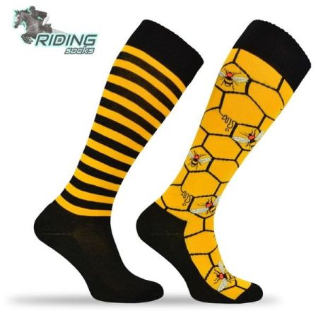 Podkolanówki jeździeckie COMODO SJBW – pszczoły 2.jpg